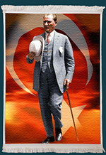 Atatürk Resimli Duvar Kilimi