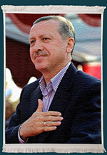 Recep Tayyip Erdoğan Resimli Kilim