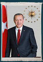 Recep Tayyip Erdoğan Resimli Kilim