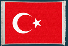 Türkiye Bayrağı Duvar Kilimi